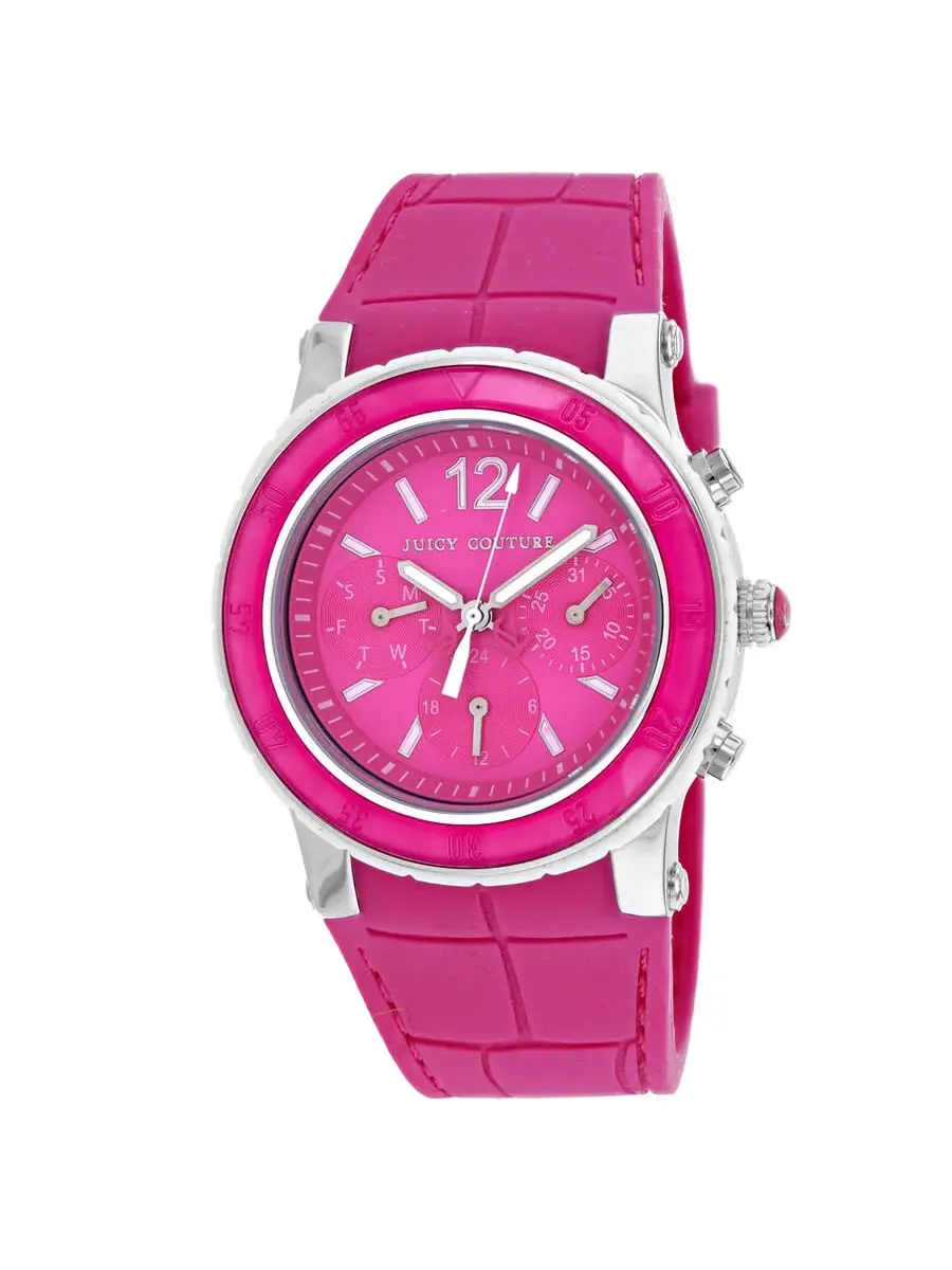 Женские часы Juicy Couture HRH Pink Dragon Fruit с розовым циферблатом, артикул 1900897