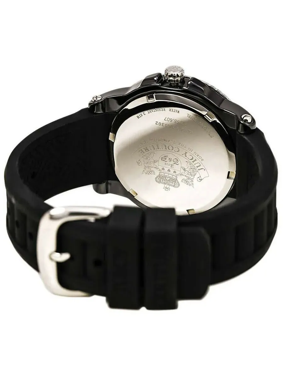 Женские часы Juicy Couture с черным циферблатом Pedigree 1900754 — изображение 3 из 3, оттенок черный