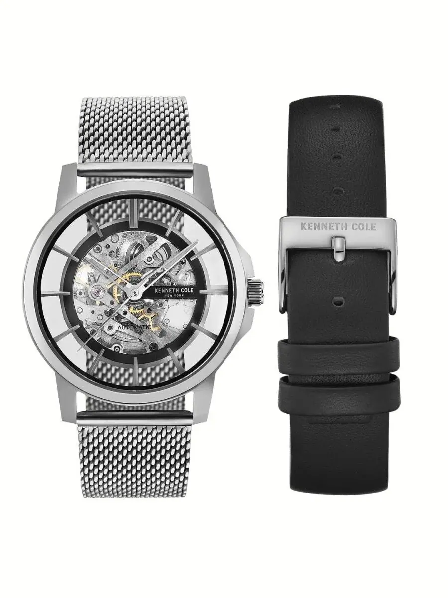 Мужские часы Kenneth Cole New York с автоматическим скелетонизированным циферблатом KC5022700510 — изображение 1 из 2