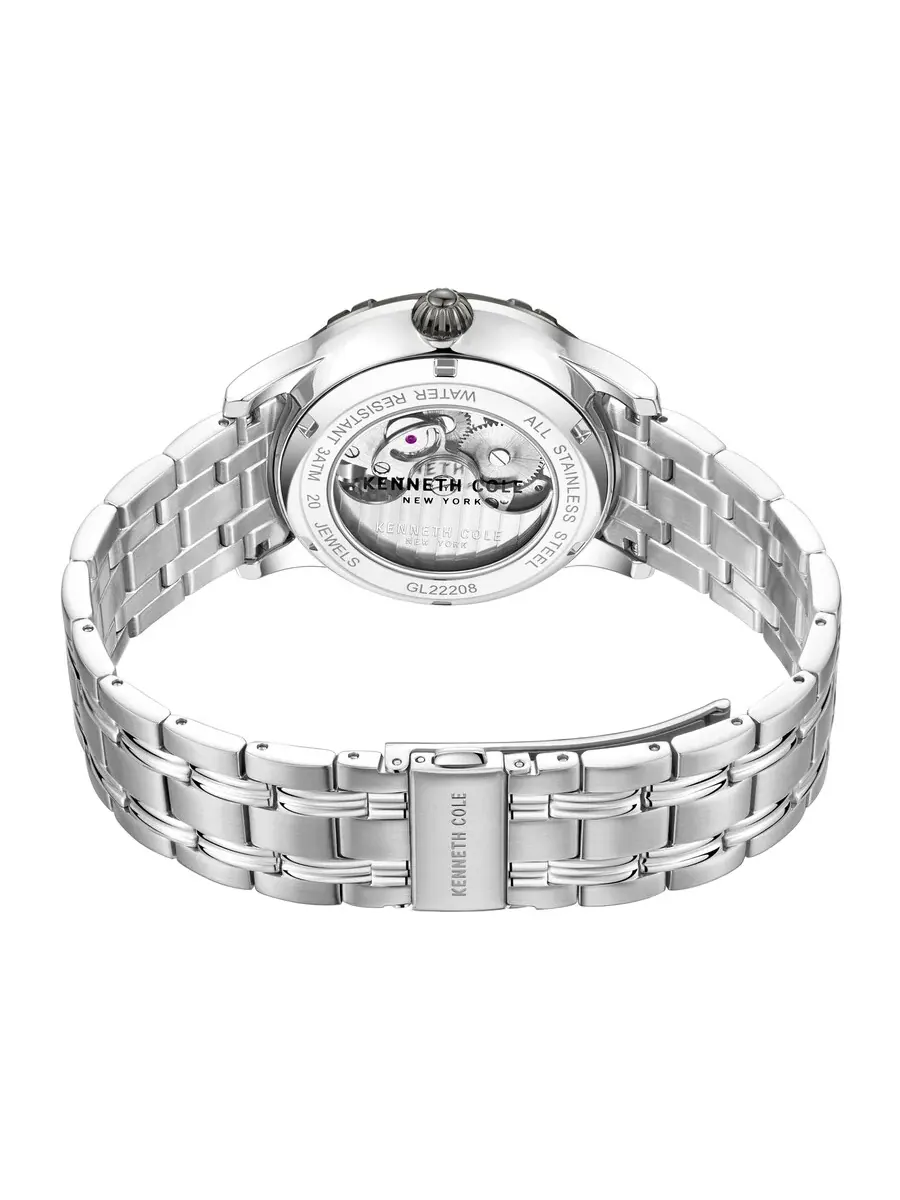Мужские часы Kenneth Cole New York с автоматическим механизмом и белым циферблатом KCWGL2220810 — изображение 3 из 3