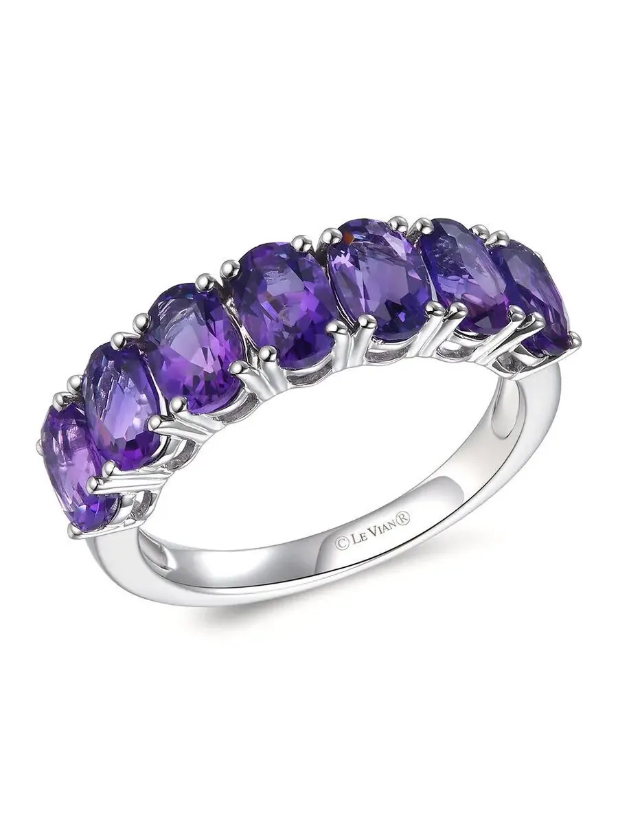 Кольца Le Vian с аметистами для женщин, выполненные из ванильного золота 14K — изображение 1 из 1, оттенок фиолетовый