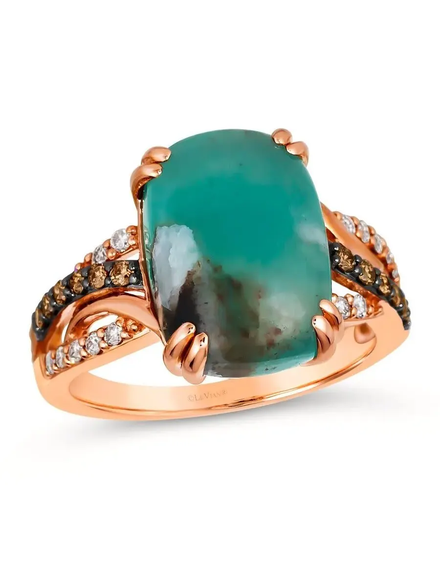 Кольца Le Vian Ladies Aquaprase Rings в P95 — изображение 1 из 1, оттенок зеленый
