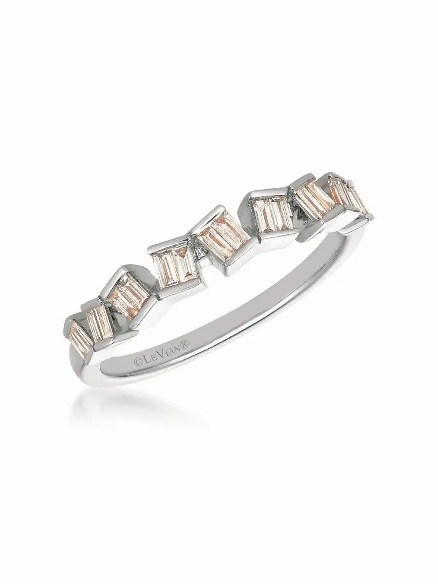Комплект колец Le Vian Ladies Baguette Frenzy из 14-каратного ванильного золота — изображение 1 из 1, оттенок коричневый