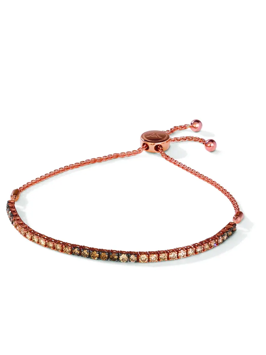 Браслеты Le Vian Ladies Bolo, выполненные из 14-каратного клубничного золота