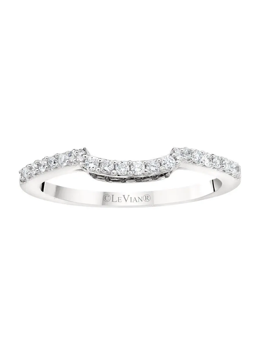 Свадебные кольца для дам Le Vian, выполненные из ванильного золота 14 карат — изображение 1 из 1, оттенок белый