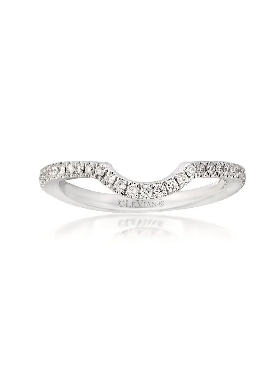 Свадебные кольца для дам Le Vian, выполненные из ванильного золота 14 карат — изображение 1 из 1, оттенок белый