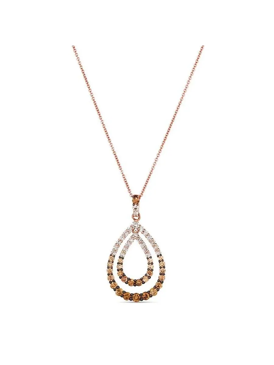 Ожерелье Le Vian Ladies Chocolate Balayage, выполненные из 14-каратного клубничного золота — изображение 1 из 1