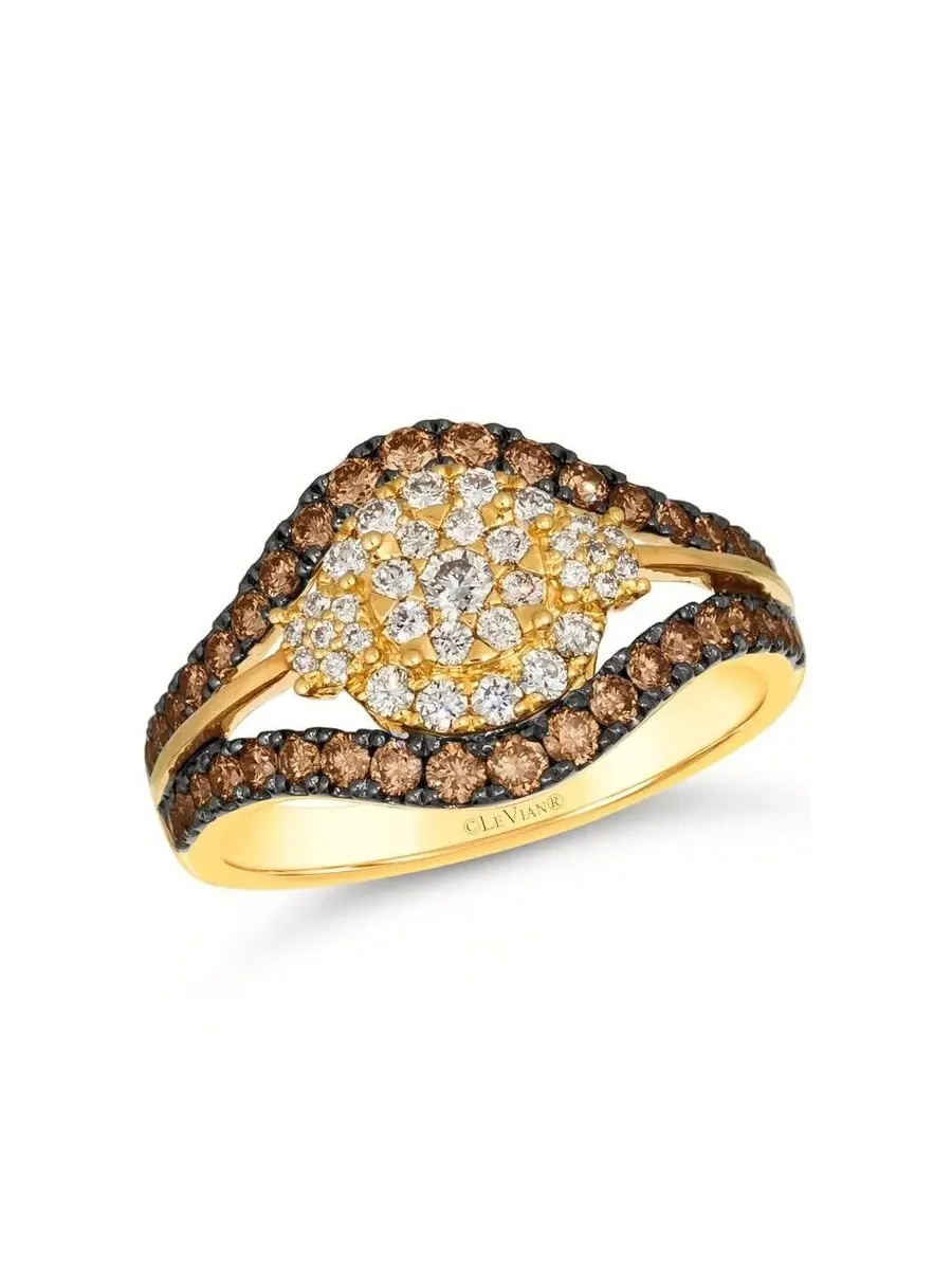 Женские кольца Le Vian с шоколадным бриллиантом, выполненные из 14-каратного медового золота — изображение 1 из 1