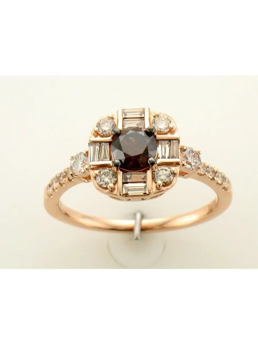 Женские кольца Le Vian с шоколадным бриллиантом, выполненные из 14-каратного клубничного золота — изображение 1 из 1