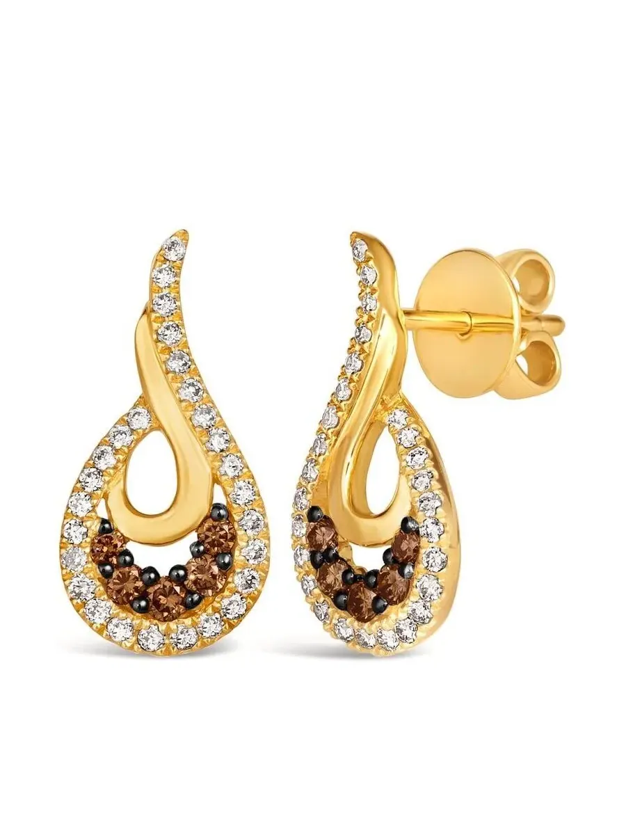 Серьги Le Vian Ladies с шоколадными бриллиантами, выполненные в 14-каратном медовом золоте — изображение 1 из 1