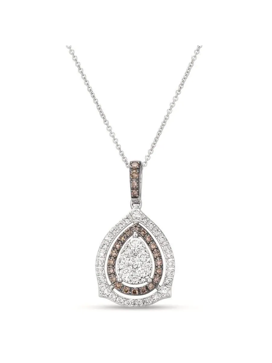 Женское ожерелье Le Vian с шоколадными бриллиантами, выполненные в 14-каратном ванильном золоте — изображение 1 из 1