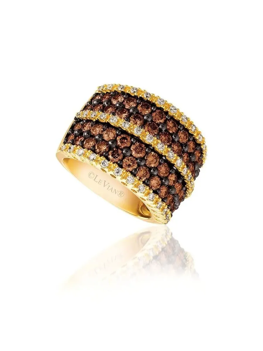Женские кольца Le Vian с шоколадными бриллиантами, выполненные из 14-каратного медового золота — изображение 1 из 1