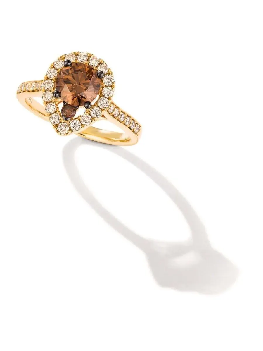 Женские кольца Le Vian с шоколадными бриллиантами, выполненные из 14-каратного медового золота — изображение 1 из 1