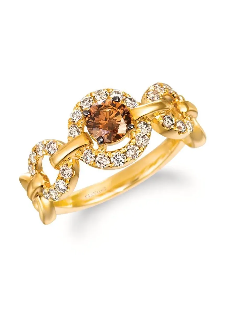 Женские кольца Le Vian с шоколадными бриллиантами, выполненные из 14-каратного медового золота — изображение 1 из 1