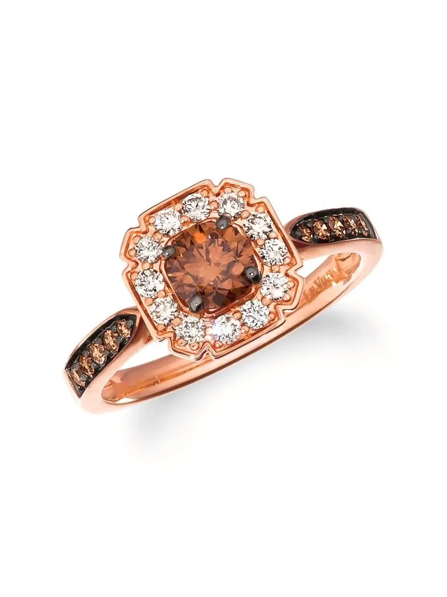 Женские кольца Le Vian с шоколадными бриллиантами, выполненные из 14-каратного клубничного золота — изображение 1 из 1