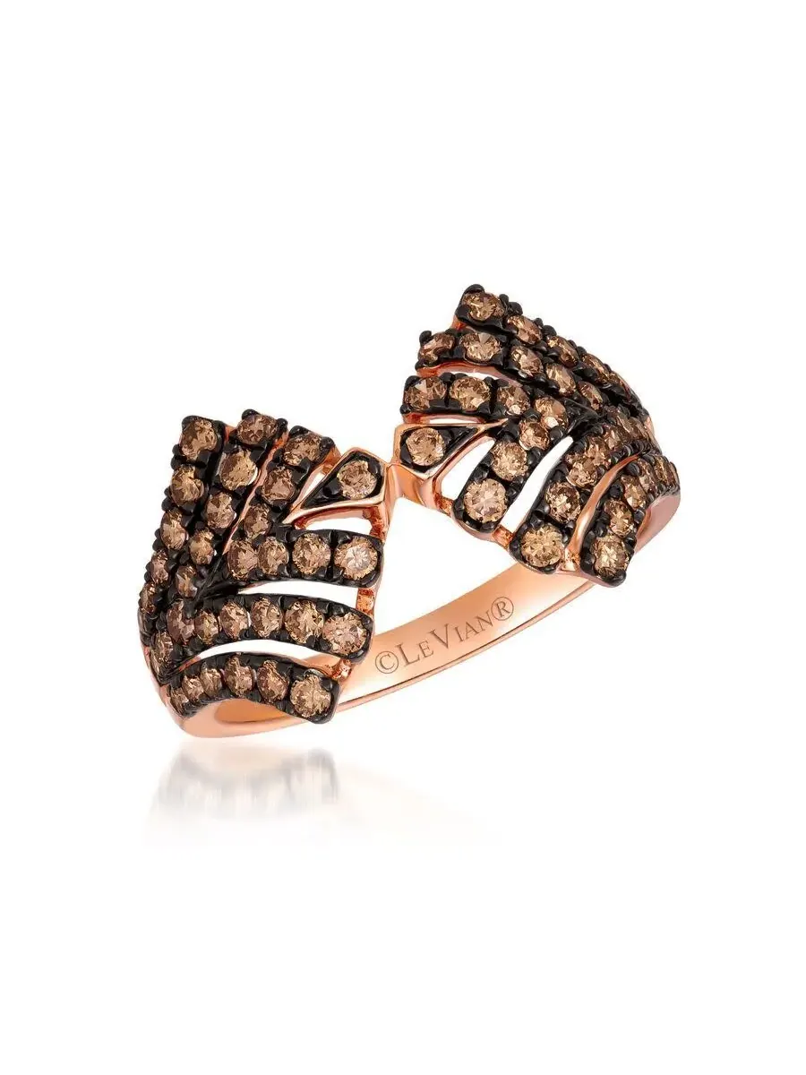 Женские кольца Le Vian с шоколадными бриллиантами, выполненные из 14-каратного клубничного золота — изображение 1 из 1