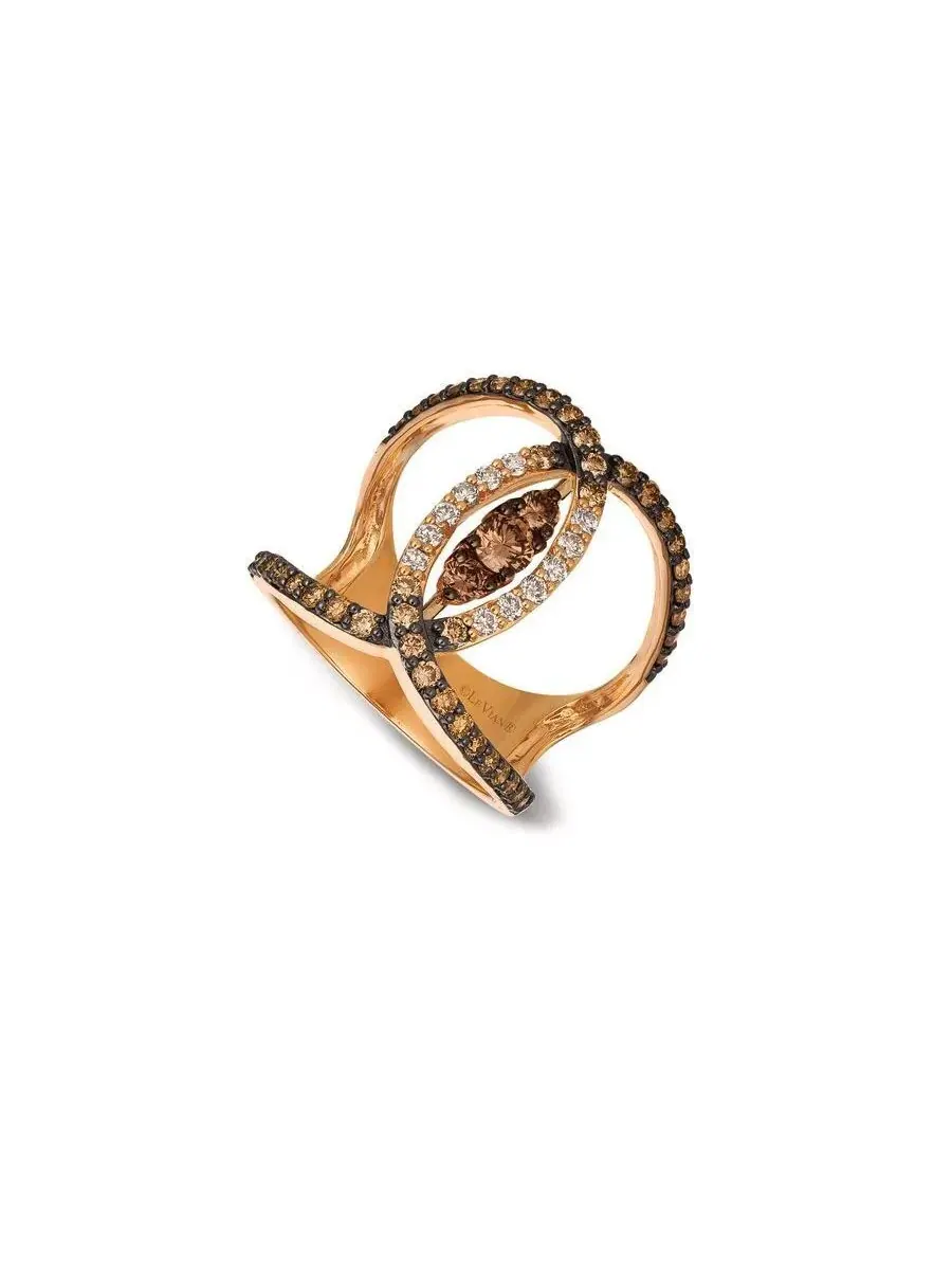 Женские кольца Le Vian с шоколадными бриллиантами, выполненные из 14-каратного клубничного золота — изображение 1 из 1