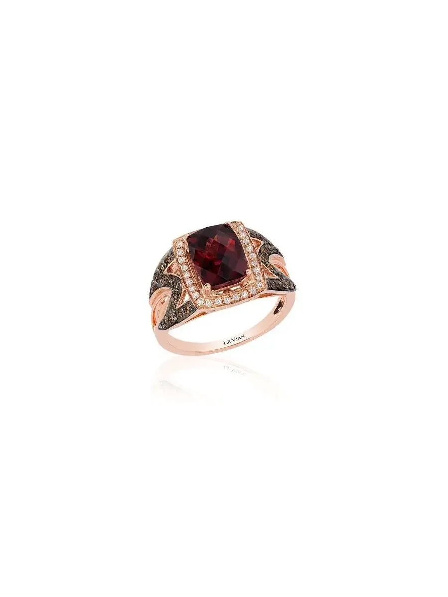 Кольца Le Vian Ladies Chocolatier из 14-каратного клубничного золота — изображение 1 из 1, оттенок красный