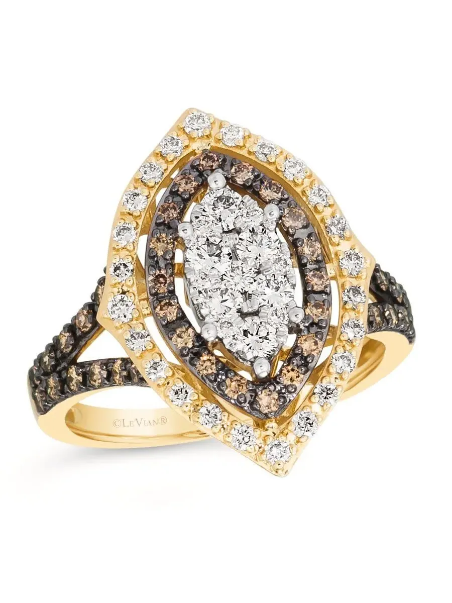 Женские композитные кольца Le Vian с центром, выполненные из 14-каратного клубничного золота — изображение 1 из 1
