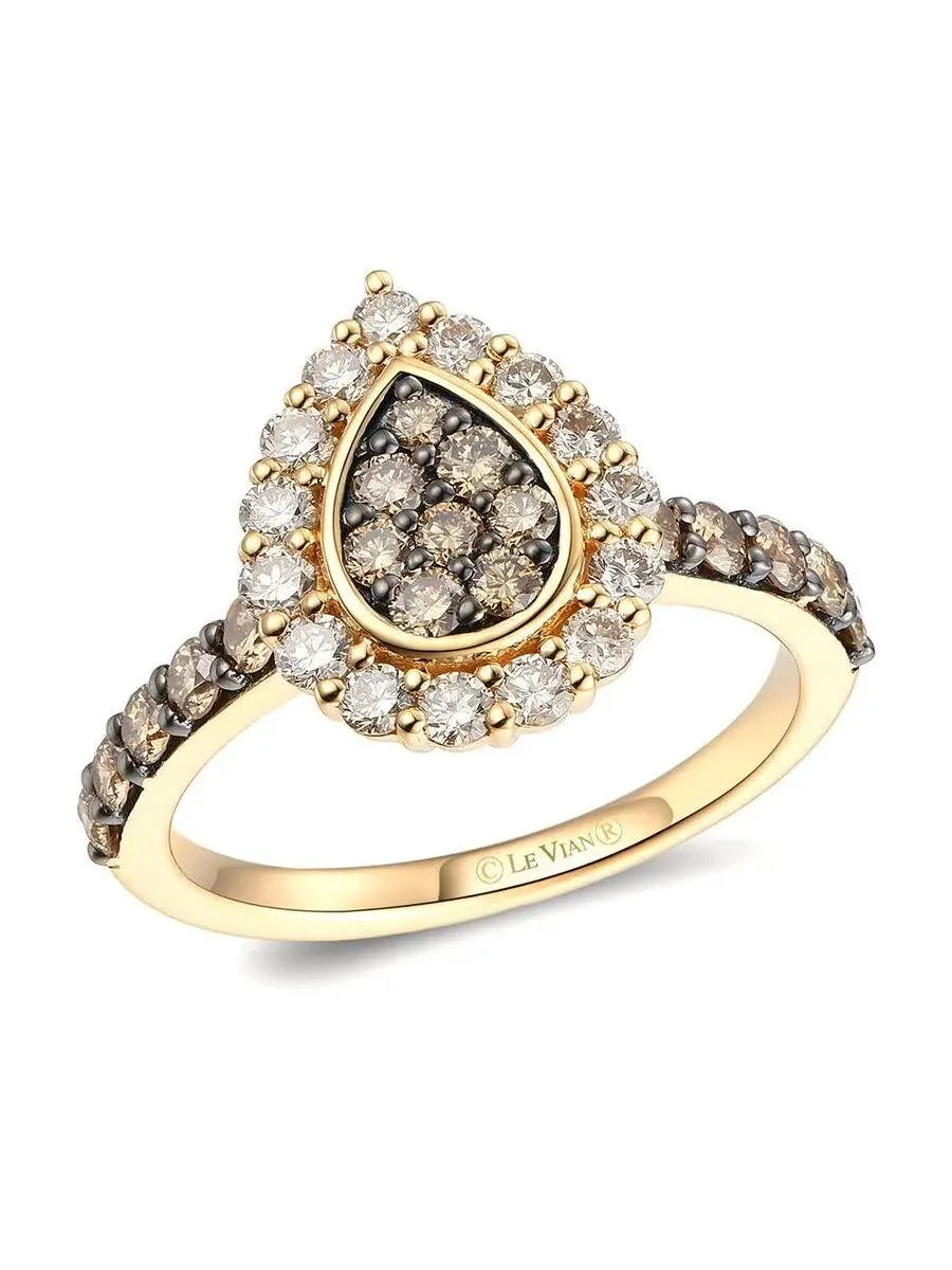Кольца Le Vian Ladies Cremebrule, выполненные из 14-каратного медового золота — изображение 1 из 1, оттенок коричневый