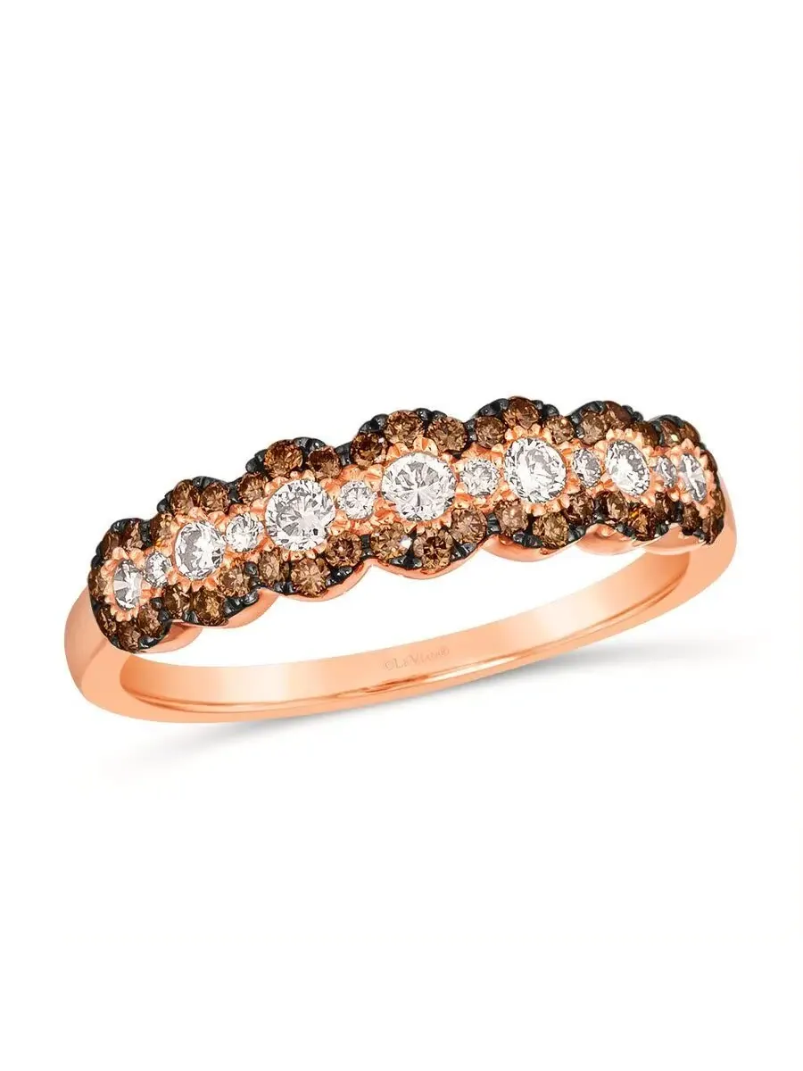 Кольца Le Vian Ladies Cremebrule, выполненные из 14-каратного клубничного золота — изображение 1 из 1, оттенок коричневый