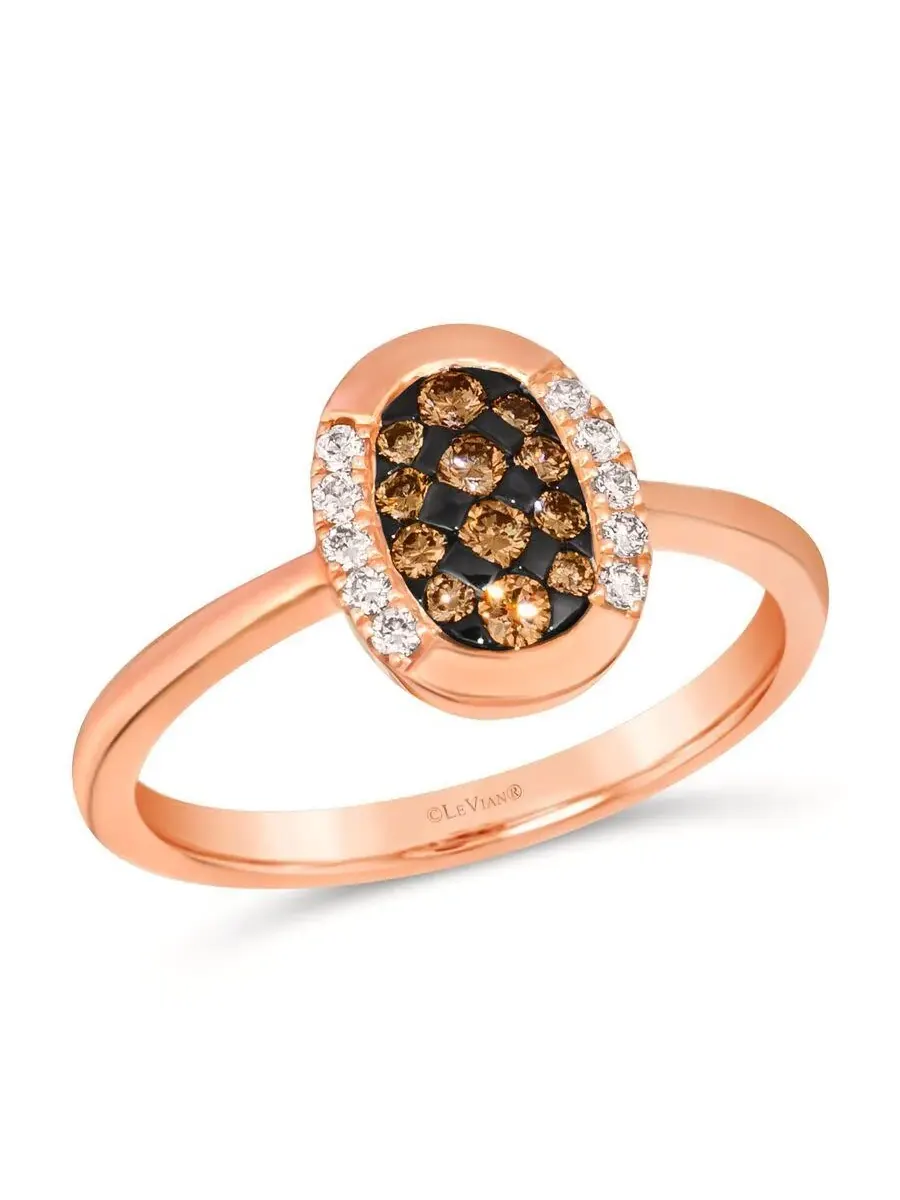 Кольца Le Vian Ladies Cremebrule, выполненные из 14-каратного клубничного золота — изображение 1 из 1, оттенок коричневый