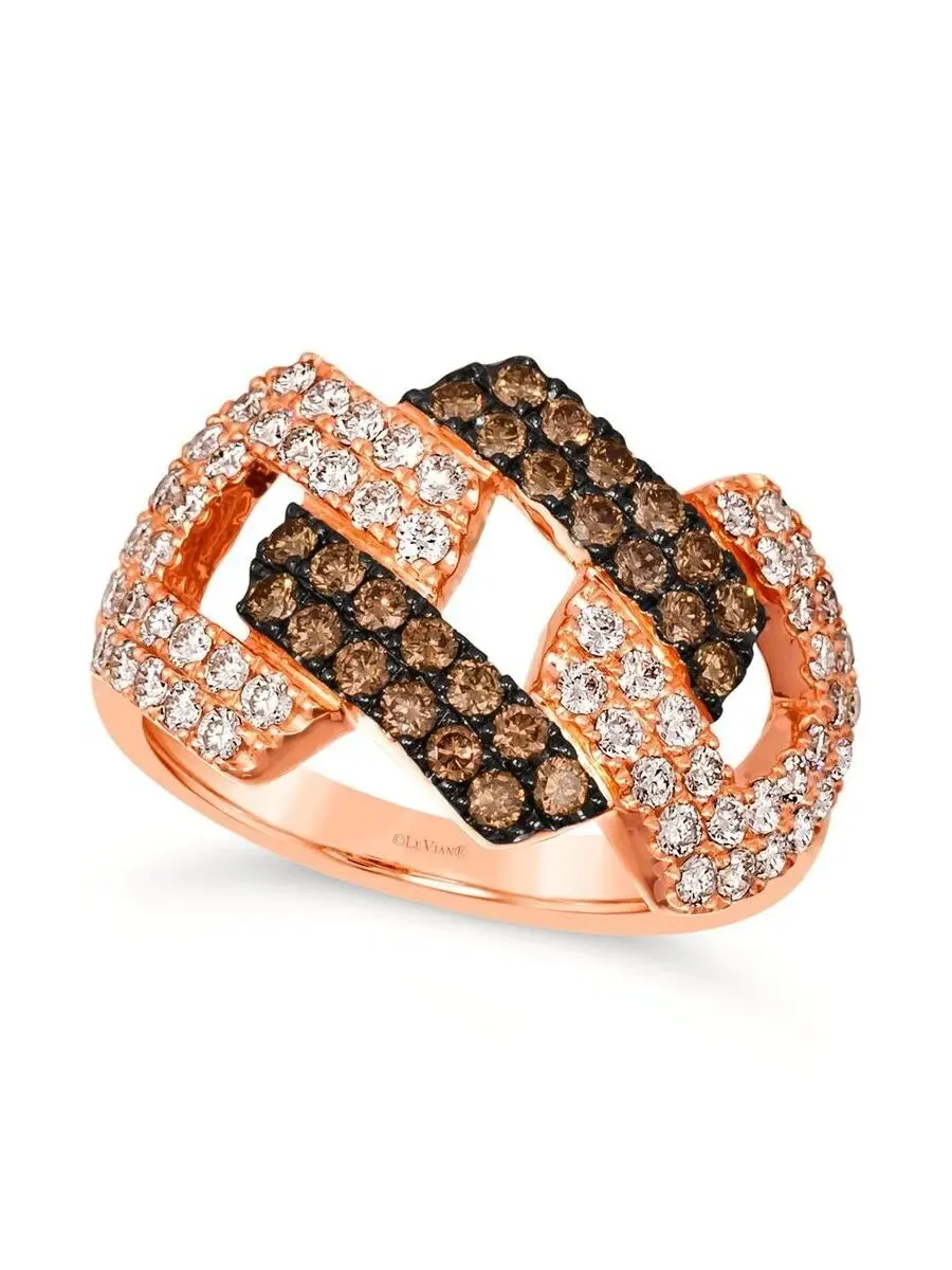Кольца Le Vian Ladies Cremebrule, выполненные из 14-каратного клубничного золота — изображение 1 из 1, оттенок коричневый