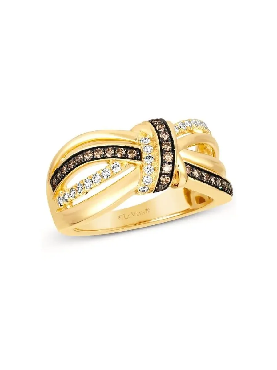 Женские кольца Le Vian Gladiator с узлом, выполненные из 14-каратного медового золота — изображение 1 из 1