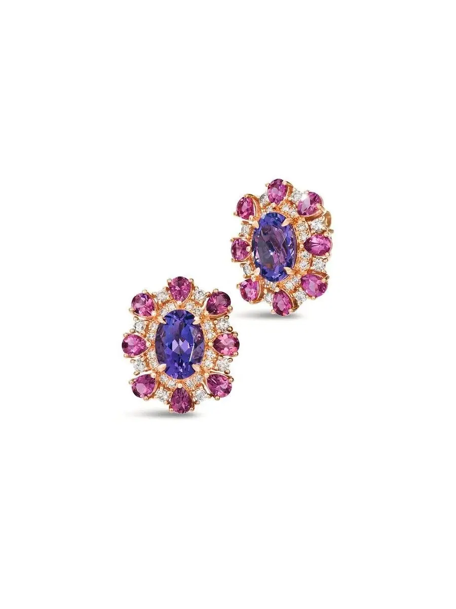 Серьги Le Vian Ladies Grape с аметистом, установленные в 14-каратном клубничном золоте — изображение 1 из 1