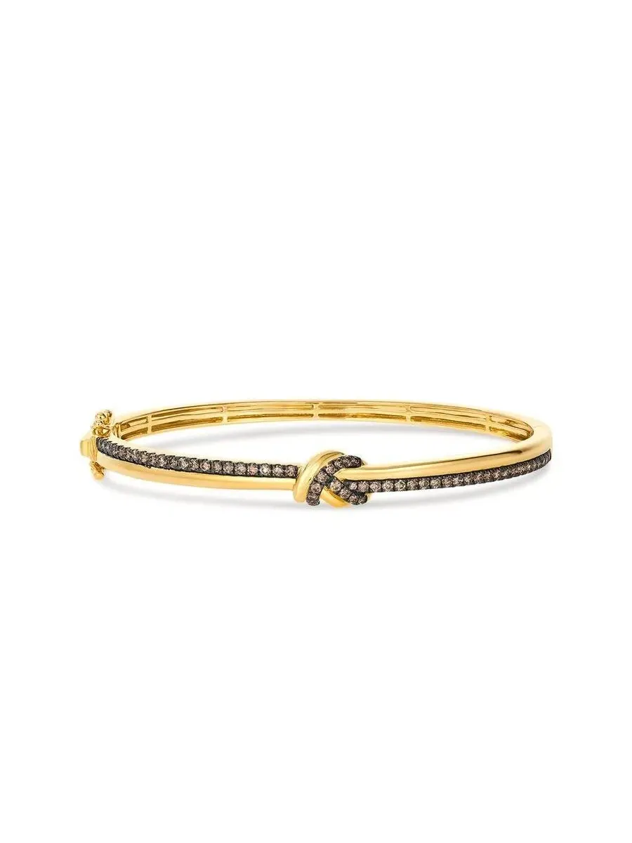 Браслеты Le Vian Ladies Knot из 14-каратного медового золота — изображение 1 из 1, оттенок коричневый