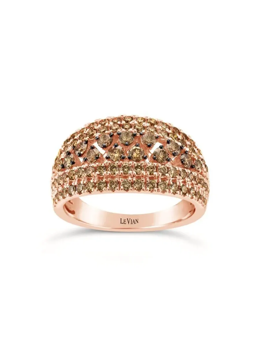 Кольца Le Vian Ladies с нудовыми бриллиантами, выполненные в 14-каратном клубничном золоте — изображение 1 из 1