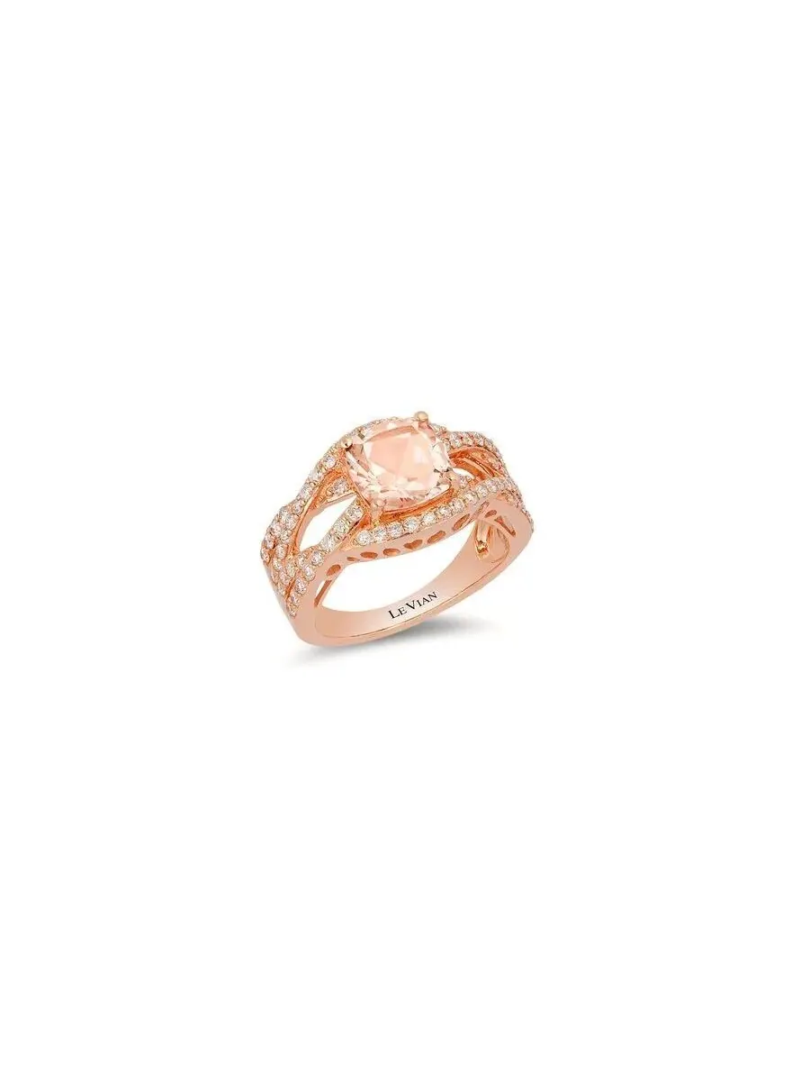 Набор колец Le Vian Ladies Nudepalette из клубничного золота 14 карат — изображение 1 из 1, оттенок розовый