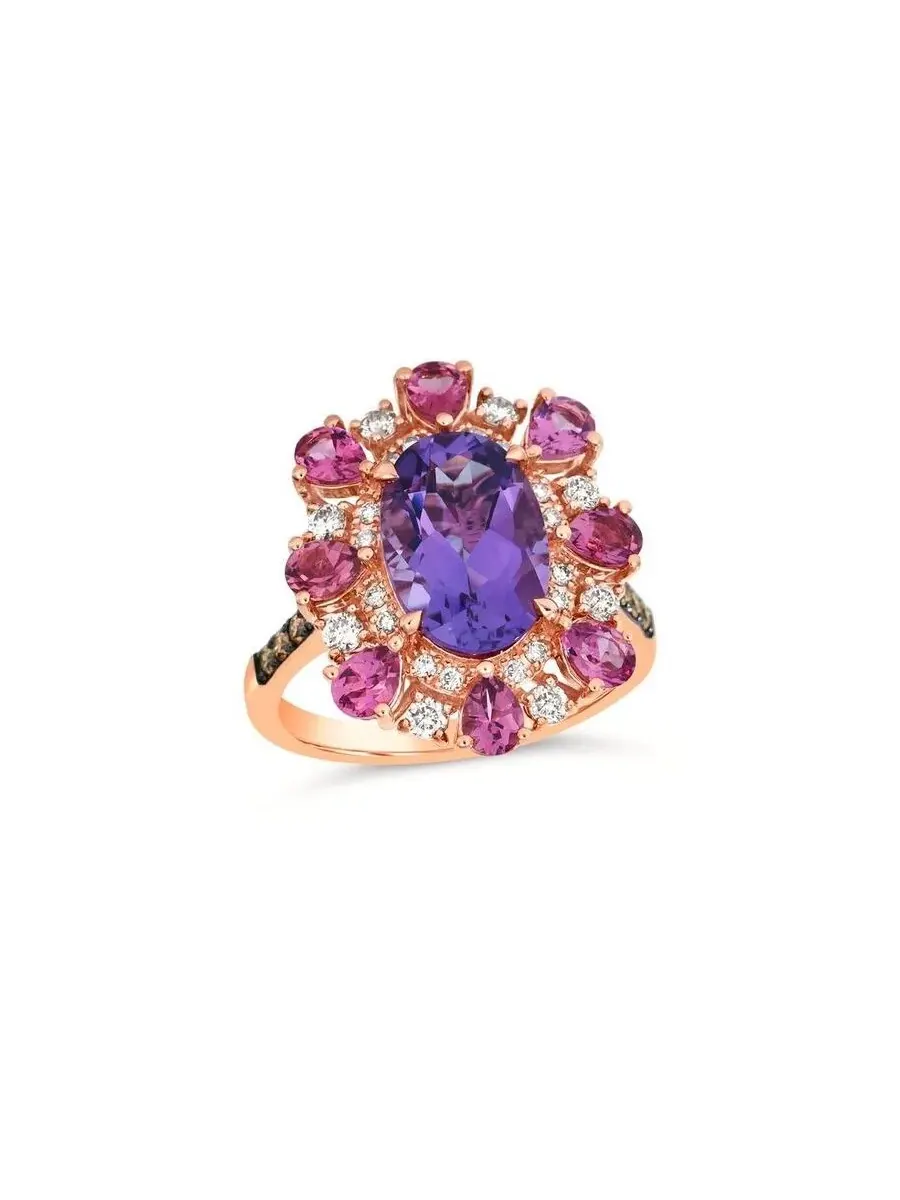 Кольца Le Vian Ladies с турмалином Passion Fruit, выполненные из 14-каратного клубничного золота — изображение 1 из 1