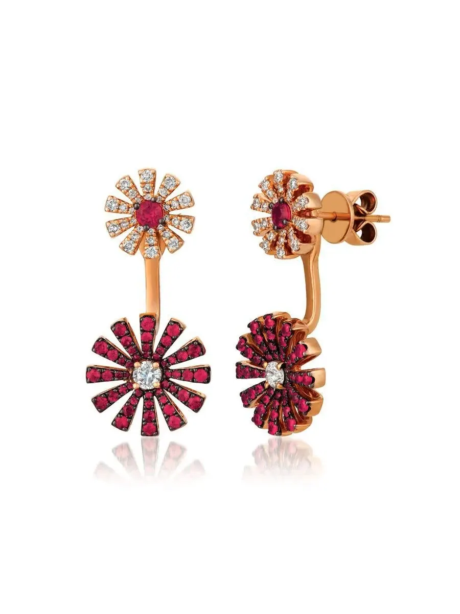 Серьги из коллекции Le Vian Ladies Passion Ruby, выполненные из клубничного золота 14K