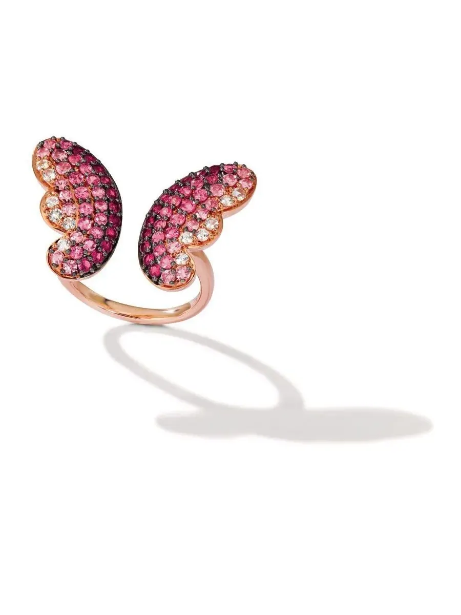 Кольцо Le Vian Ladies Strawberry Ombre, выполненное из 14-каратного клубничного золота — изображение 1 из 1, оттенок розовый
