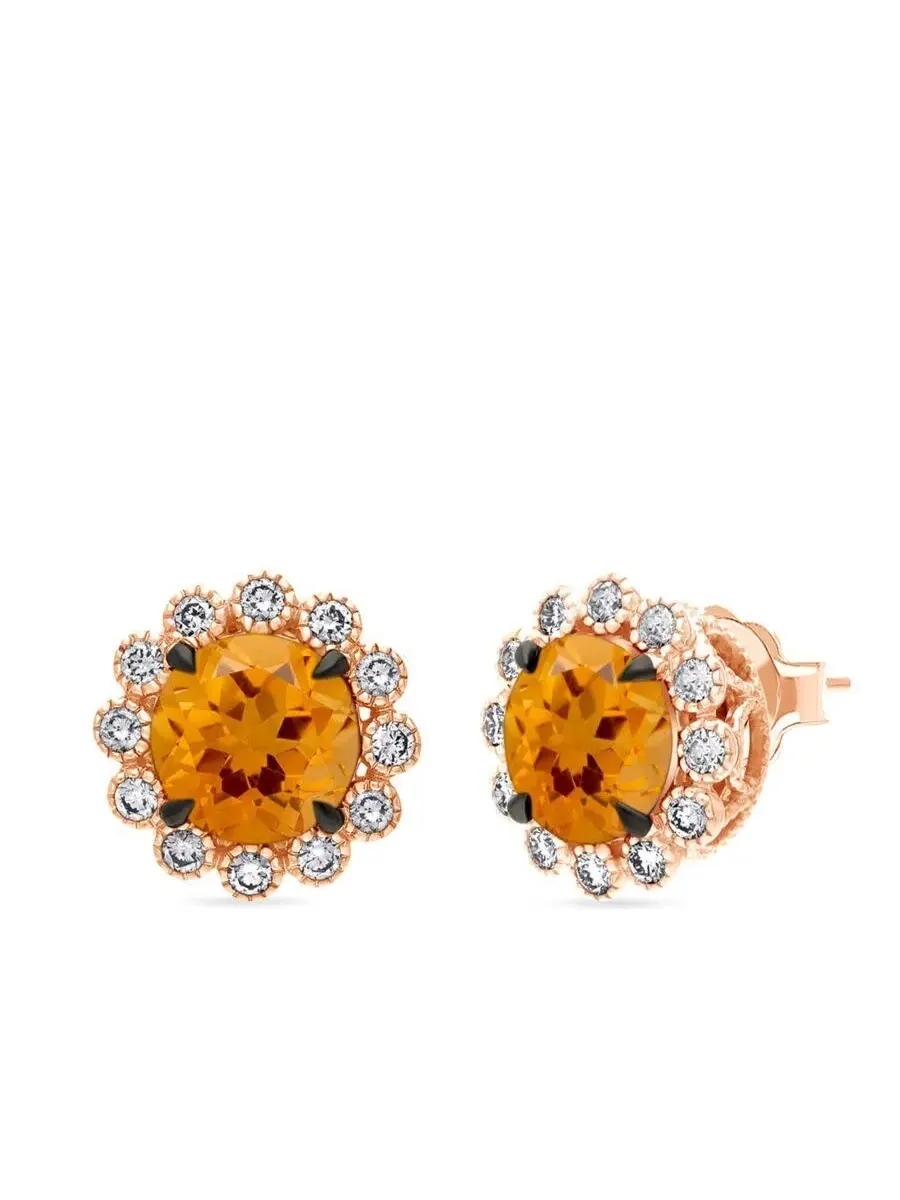 Серьги Le Vian для женщин из полудрагоценных камней, выполненные в 14-каратном клубничном золоте