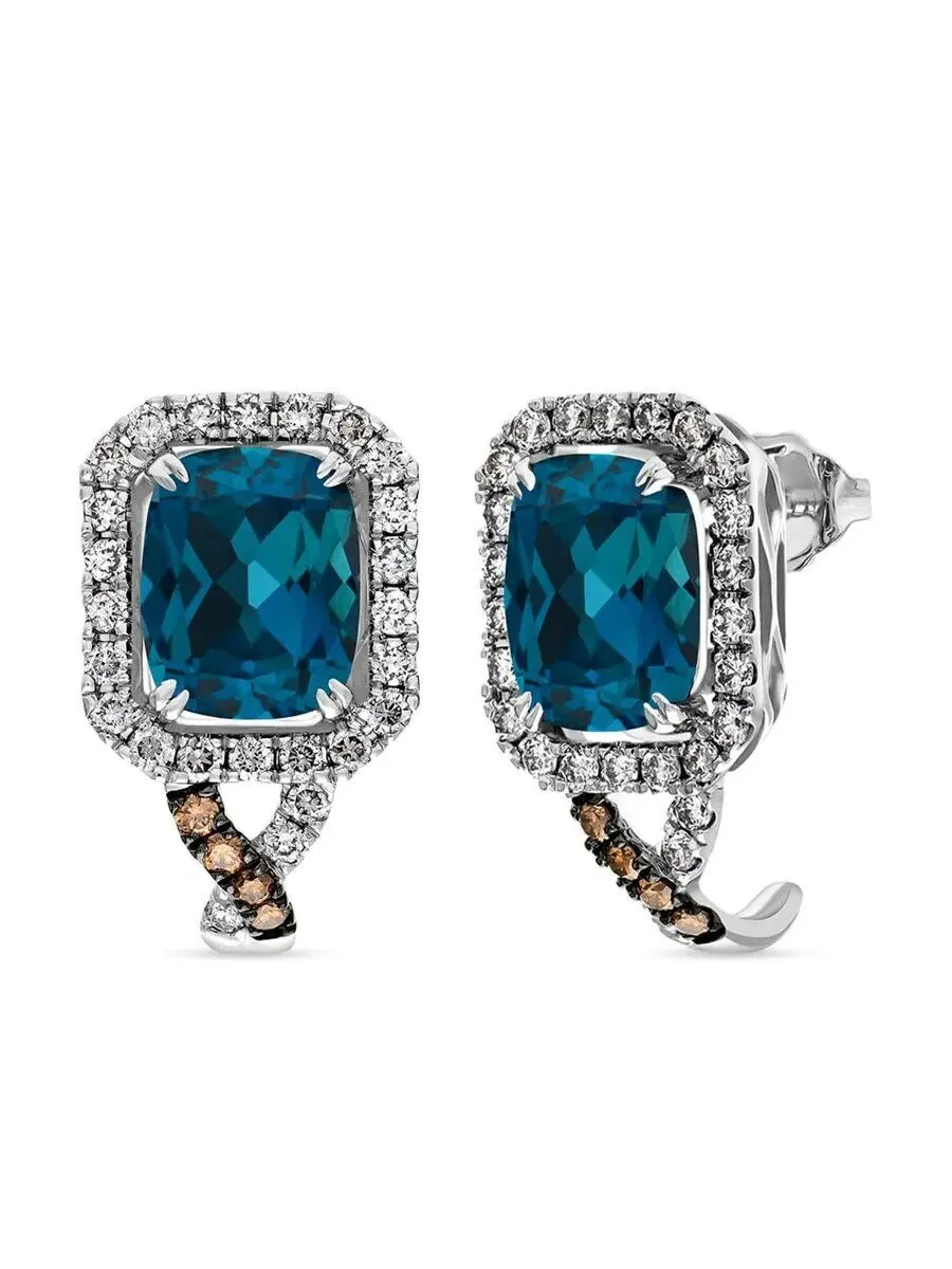 Серьги Le Vian для женщин из полудрагоценных камней, выполненные в 14-каратном ванильном золоте