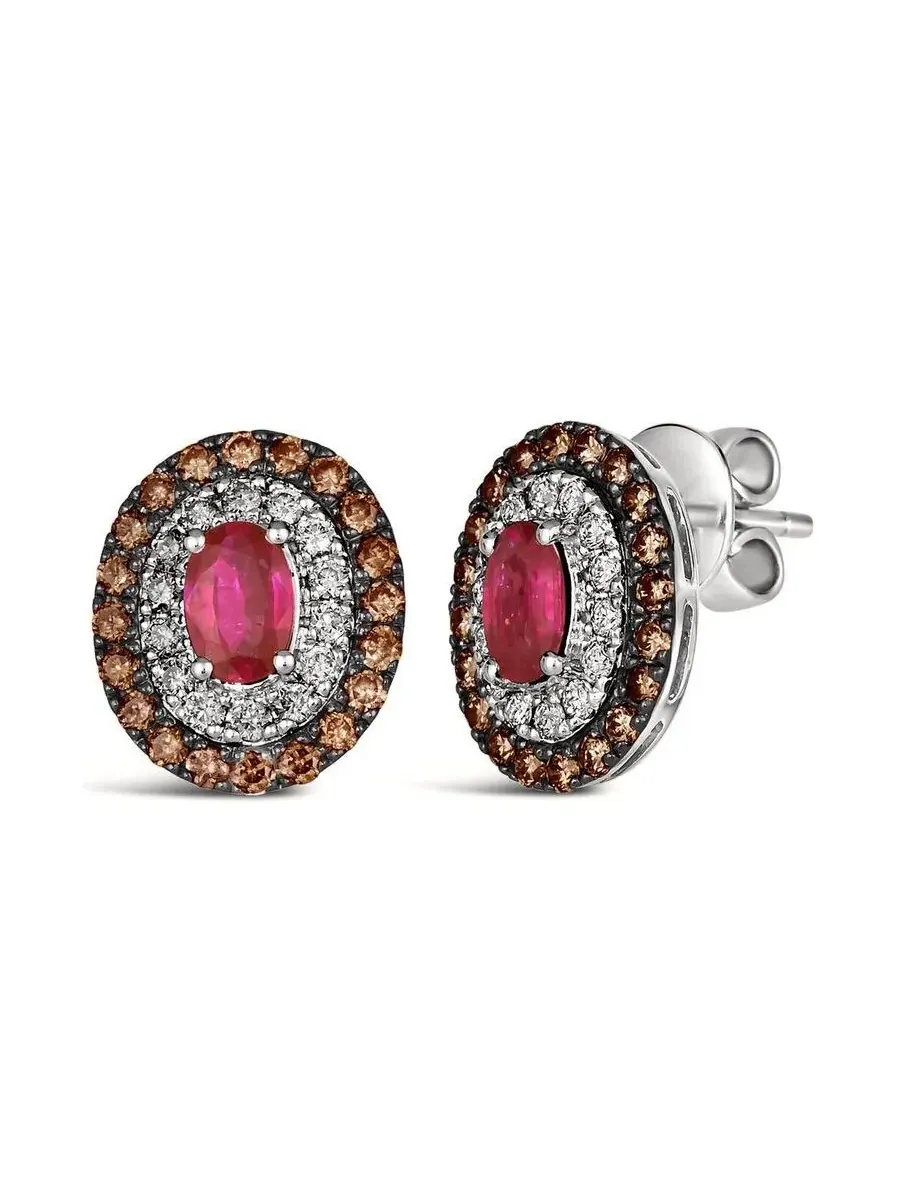 Серьги Le Vian для женщин из полудрагоценных камней, выполненные в 14-каратном ванильном золоте