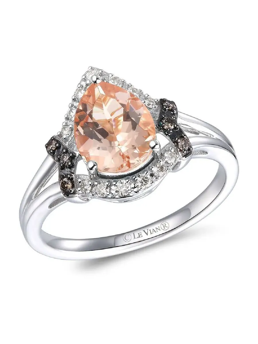 Женские полудрагоценные кольца Le Vian, выполненные из 14-каратного ванильного золота — изображение 1 из 1, оттенок розовый