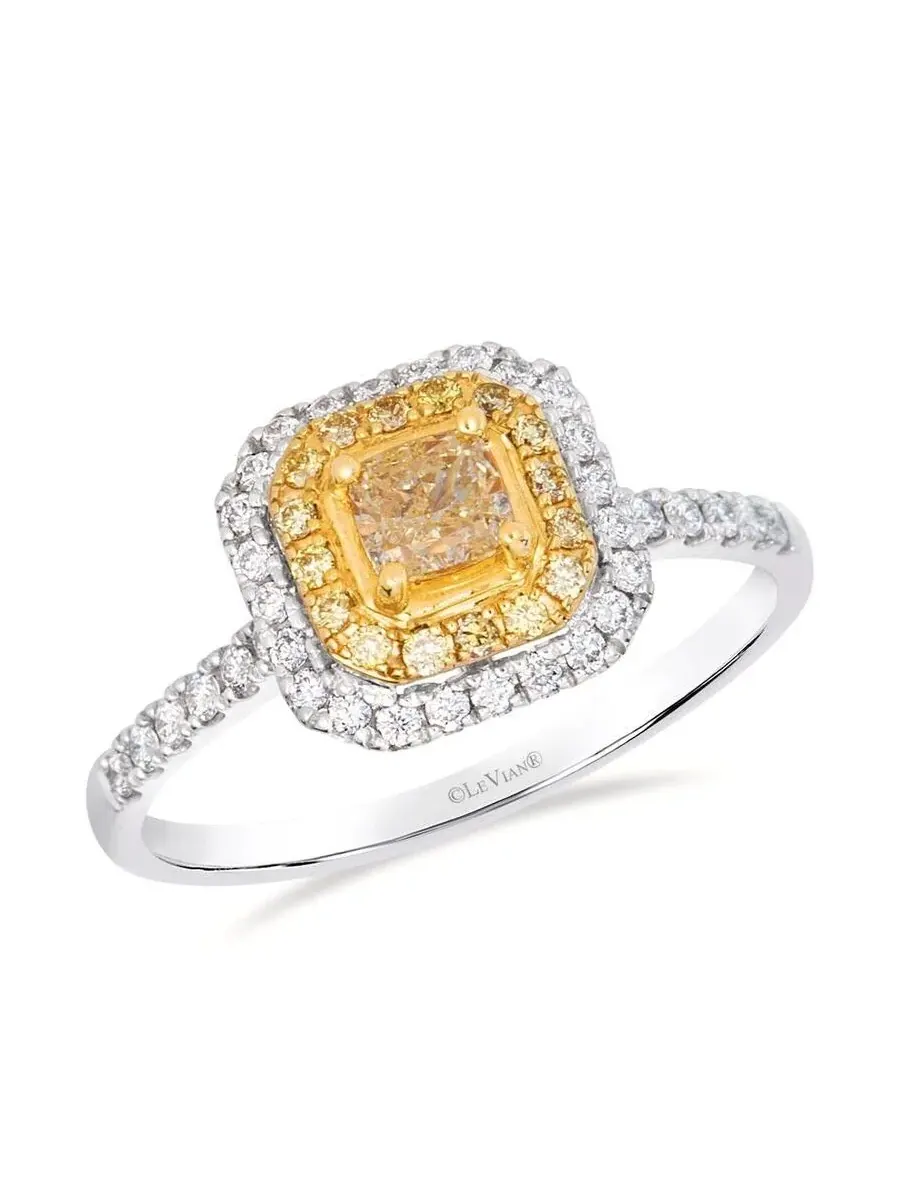 Набор колец Le Vian Ladies Sunny Yellow в 14-каратном клубничном золоте