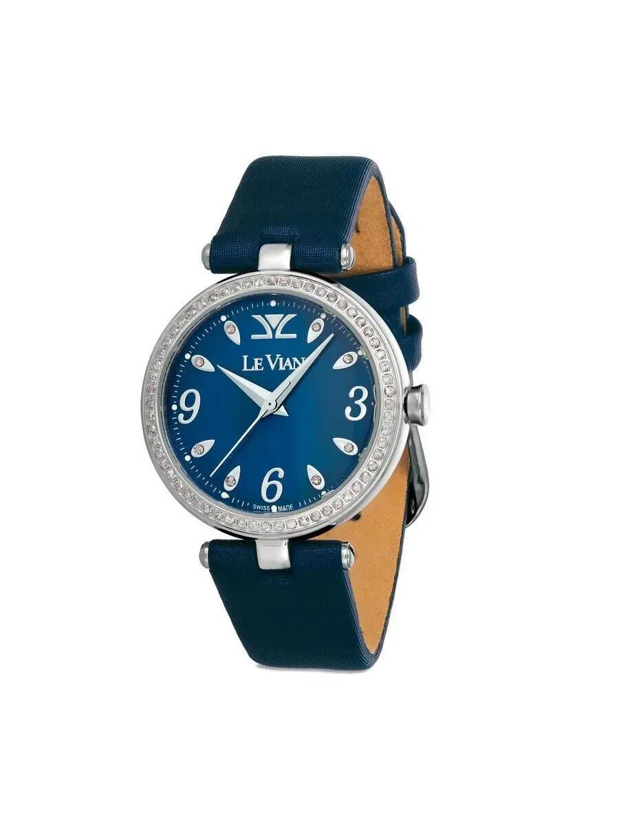 Женские часы Le Vian Le Vian Time Quartz с синим циферблатом и бриллиантом LV19006-DD — изображение 1 из 1