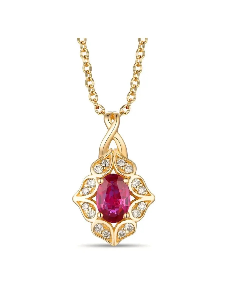 Подвеска с рубином Le Vian Passion в золоте 14К Honey Gold — изображение 1 из 1, оттенок красный