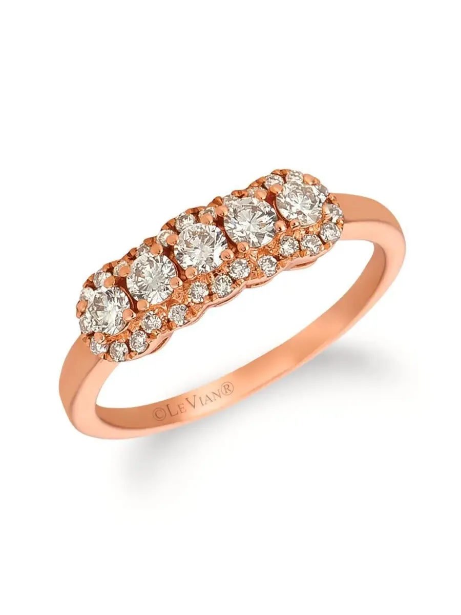 Женское модное кольцо с голыми бриллиантами Le Vian из 14-каратного клубничного золота — изображение 1 из 1