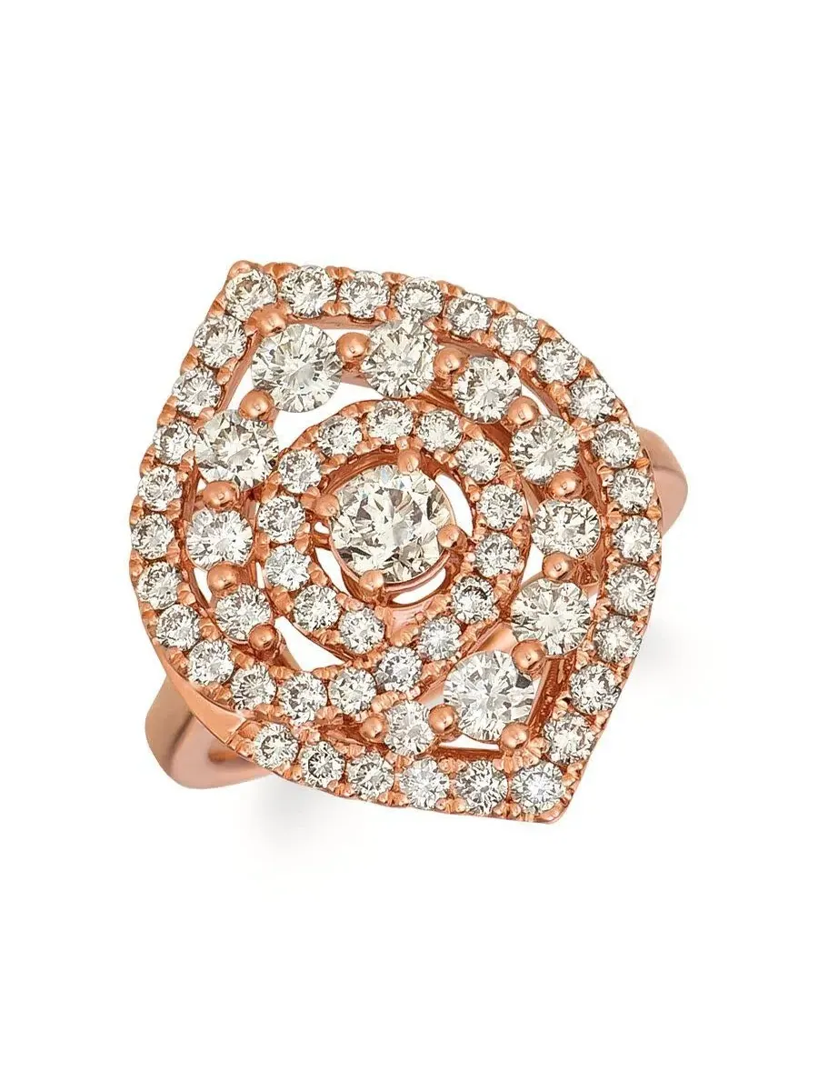Женское модное кольцо с голыми бриллиантами Le Vian из 14-каратного клубничного золота — изображение 1 из 1