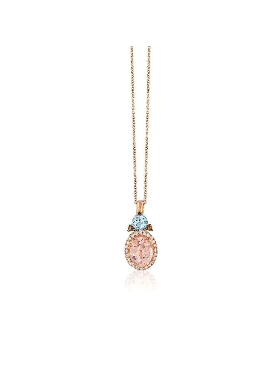 Полудрагоценная модная подвеска для женщин Le Vian из 14-каратного клубничного золота — изображение 1 из 1, оттенок розовый