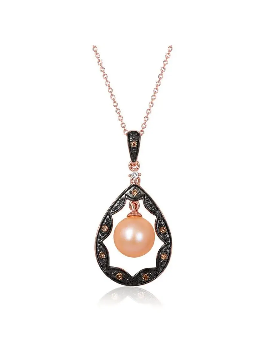 Женская модная подвеска Le Vian Wisdom Pearls из клубничного золота 14 карат — изображение 1 из 1, оттенок розовый
