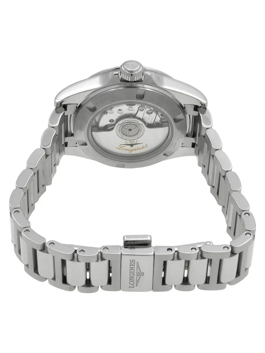 Женские автоматические часы Longines Conquest с бриллиантами и синим циферблатом L3.320.4.97.6 — изображение 3 из 3