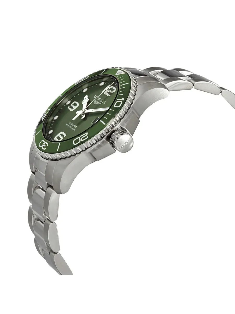 Мужские часы Longines Conquest с автоматическим механизмом и зеленым циферблатом L37824066 — изображение 2 из 6