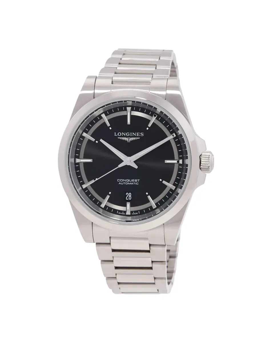 Мужские часы Longines Conquest Automatic с серым циферблатом L3.830.4.52.6 — изображение 1 из 3, оттенок серебряный