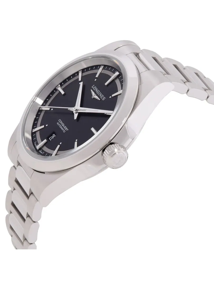 Мужские часы Longines Conquest Automatic с серым циферблатом L3.830.4.52.6 — изображение 2 из 3, оттенок серебряный